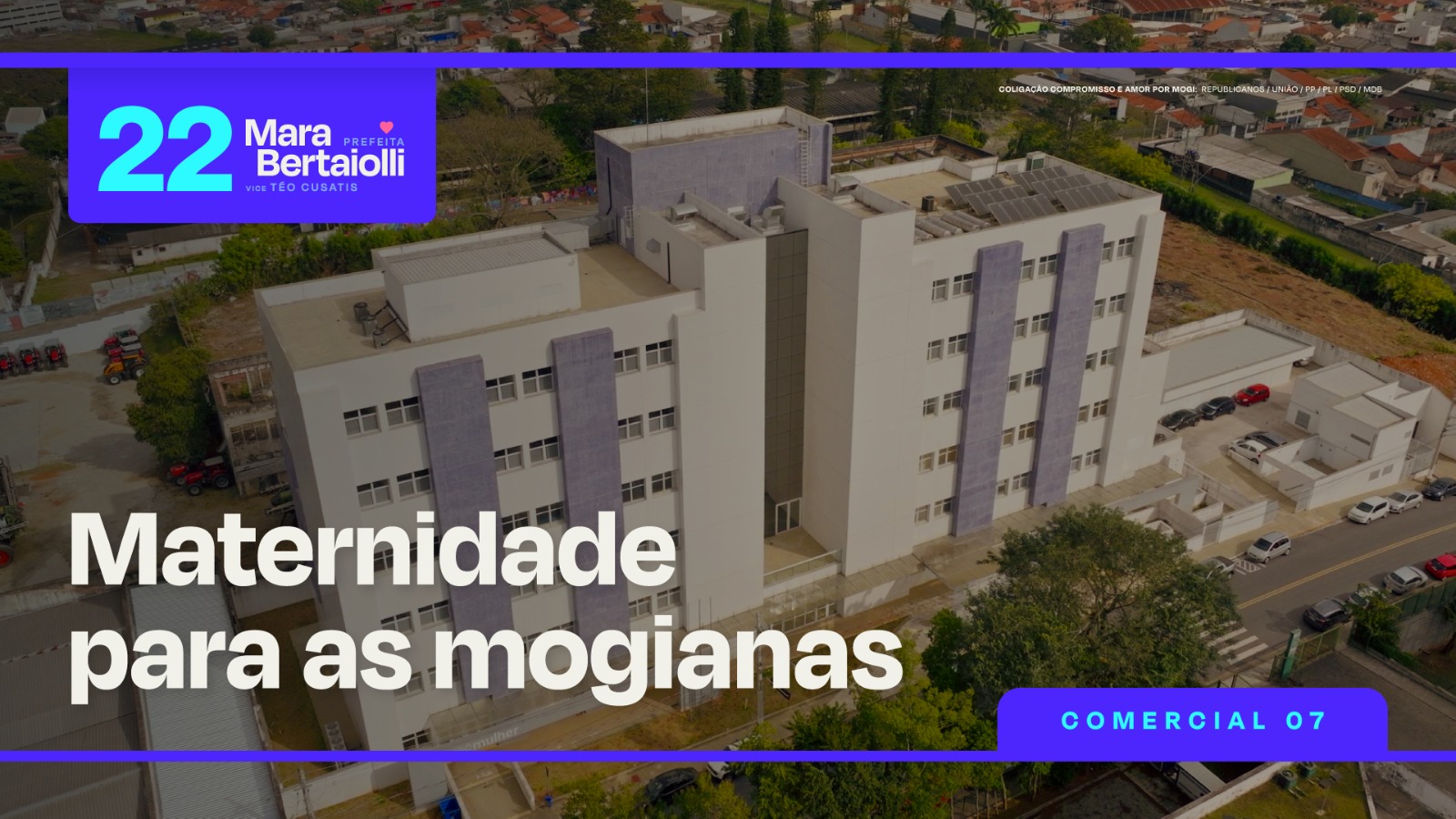 Essa é uma bandeira da Coligação Compromisso e Amor por Mogi | Republicanos | União | PP | PL | PSD | MDB